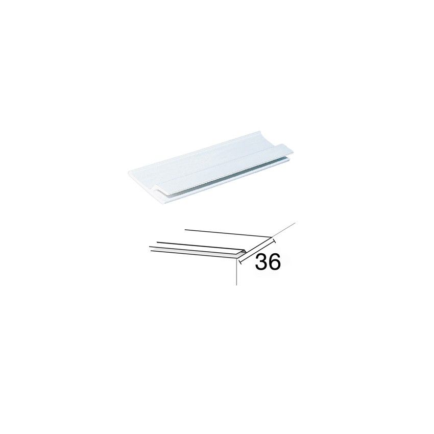 Profilé fixation hung PVC 36 mm lg 2.40 m