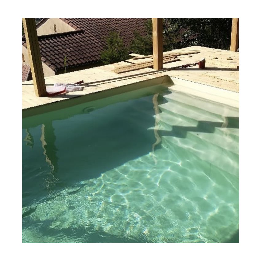 Piscine Bois Supreme Rectangulaire avec Escalier 1220x520x145cm