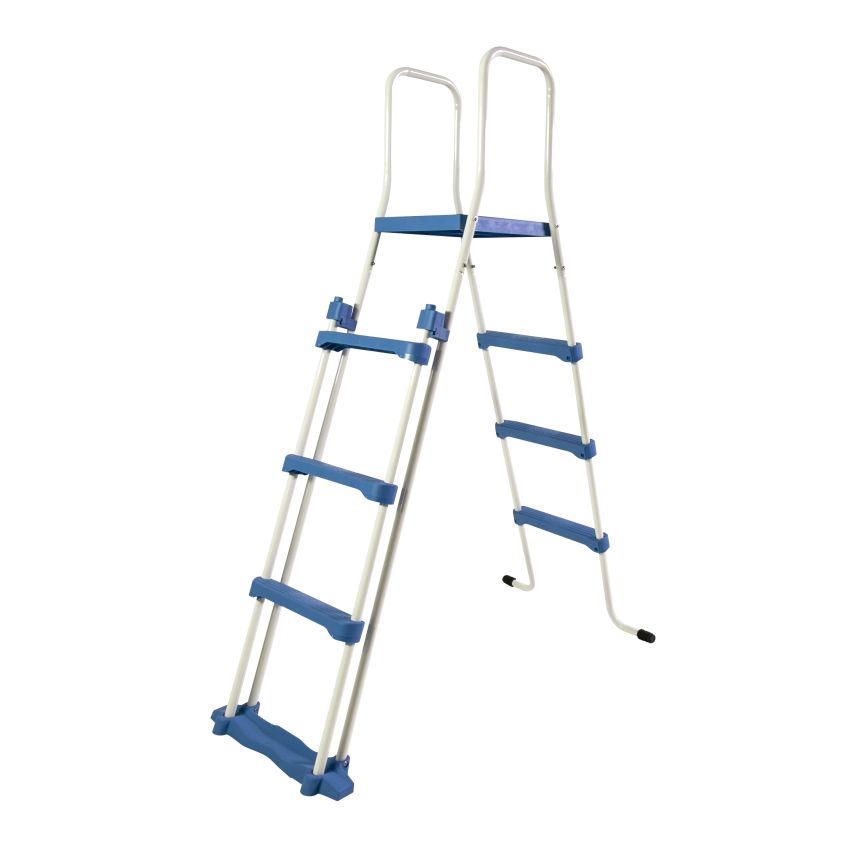 Piscine bois Hexagonale 395x117cm Liner bleu