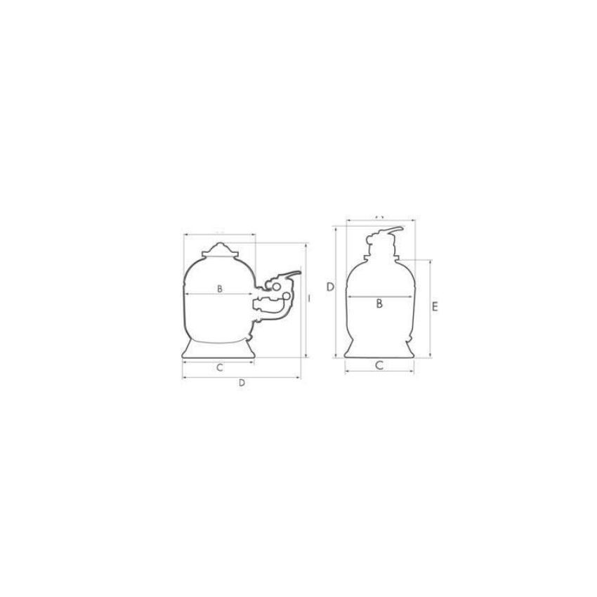 Filtre à sable POWERLINE  Top by Hayward - 10 m3 /h