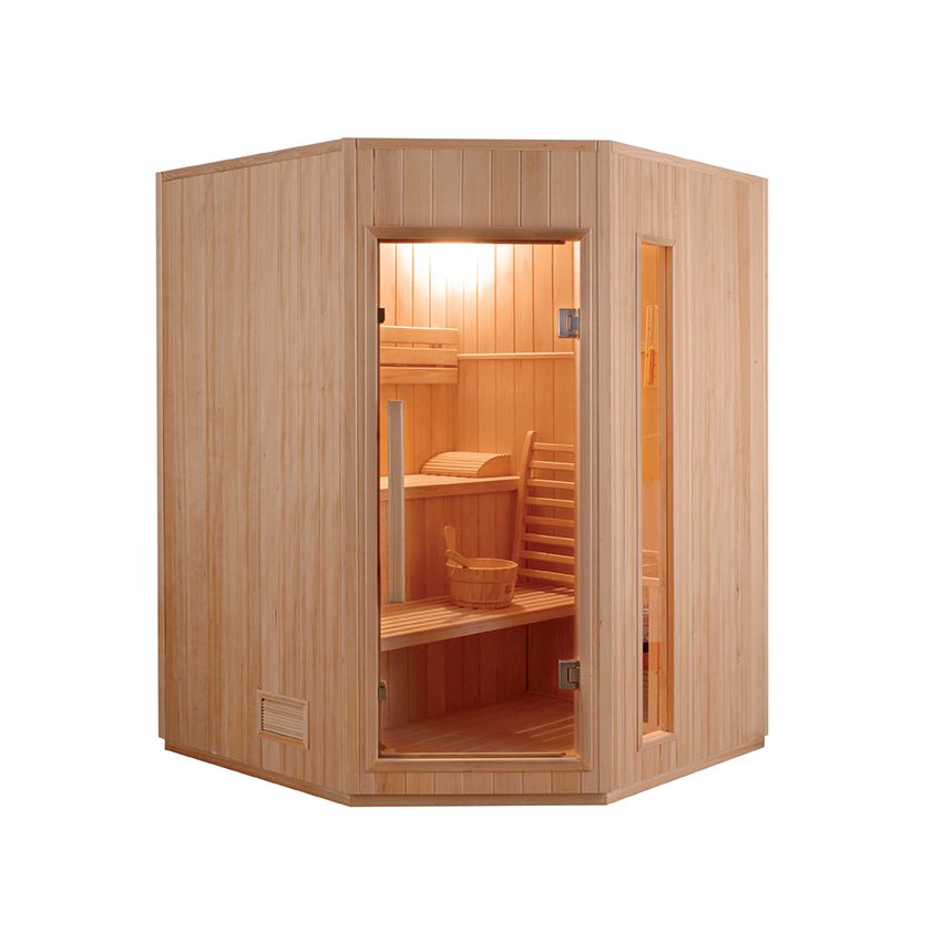Sauna Traditionnel Finlandais angulaire ZEN 3/4 Personnes