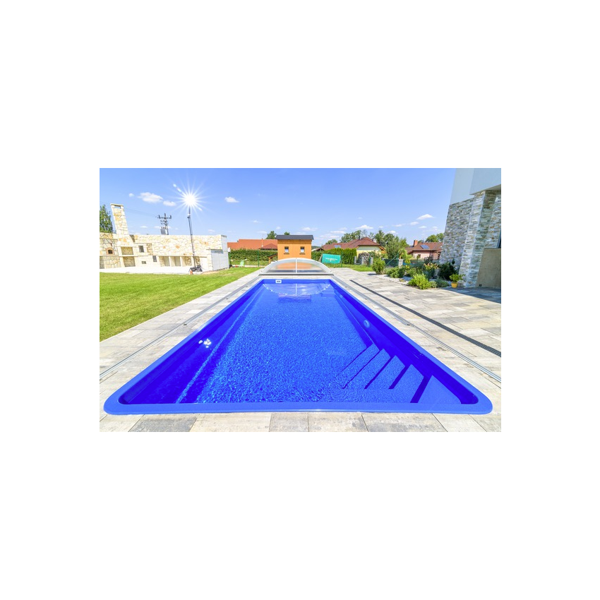 Piscine Coque en Fibre de verre GEMINI 820x350x150cm