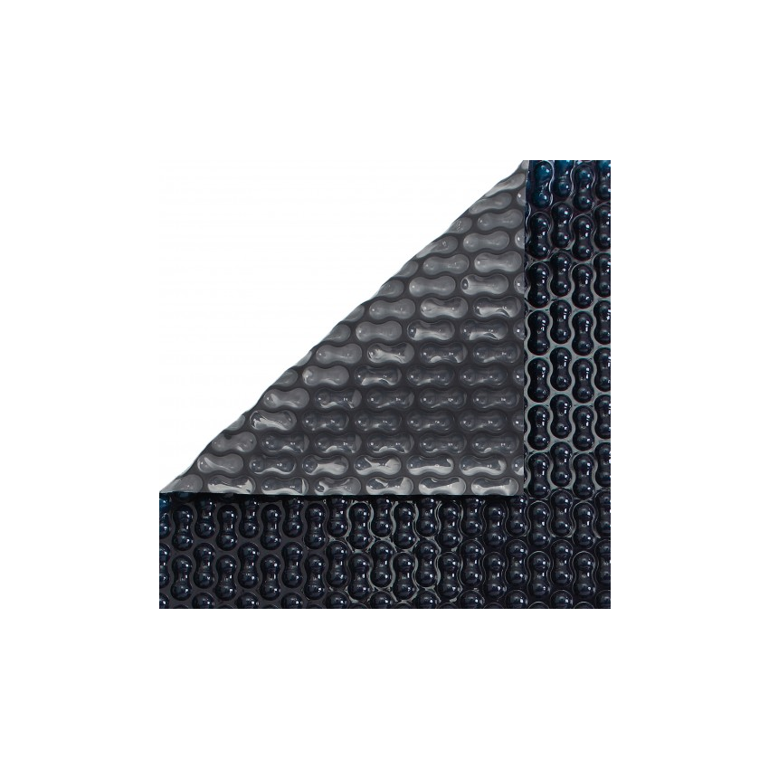 Bâche à bulles 500μ Geobulle Noir Bordée pour Piscine octogonale allongée 820x470 cm