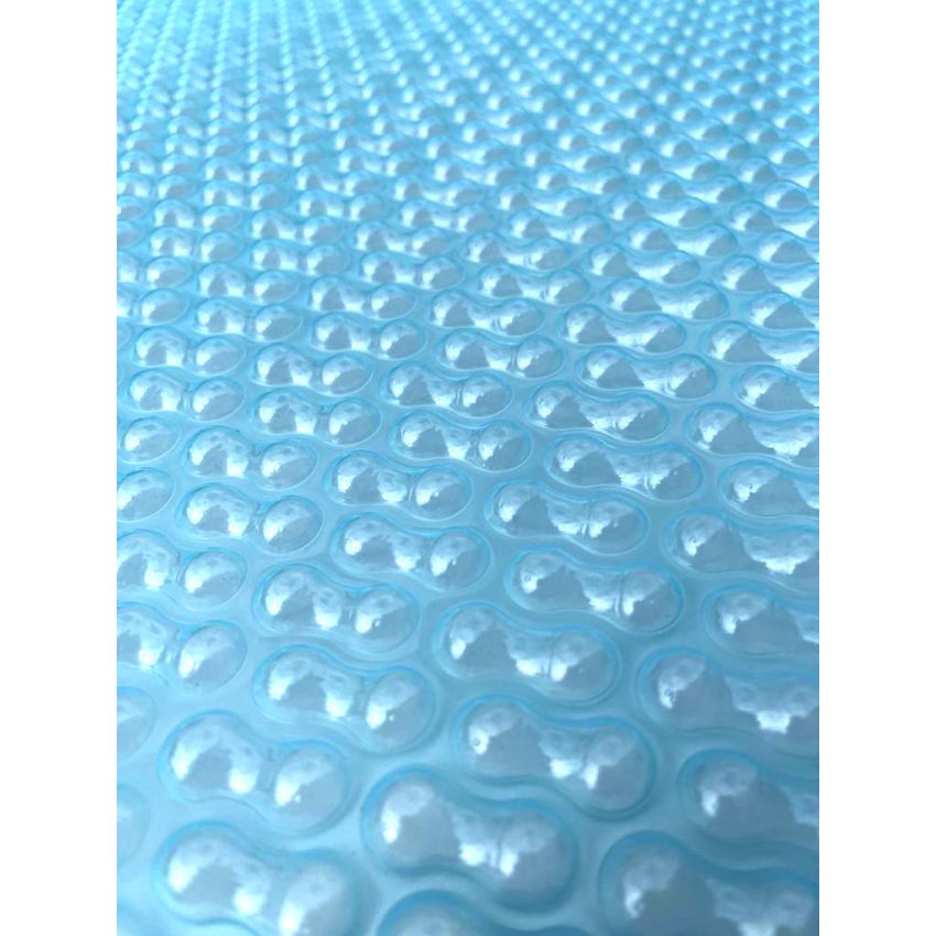 Bâche à bulle 500μ Géobulle Translucide pour piscine ronde hexagonale ⌀395 cm