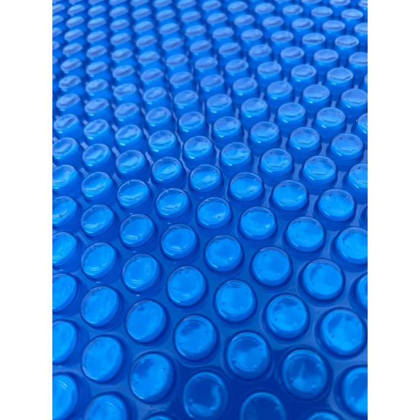 Bâche à bulles 400μ Bleu pour piscine rectangulaire 620 x 420cm