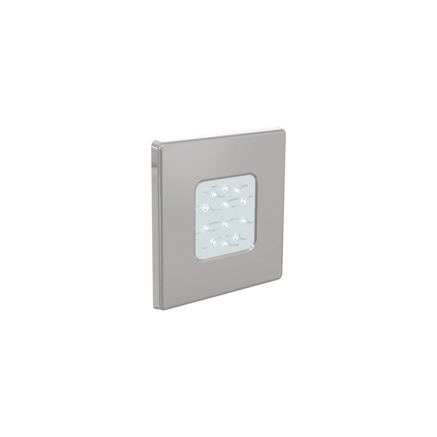 Enjoliveur Inox Carre pour projecteur LED 