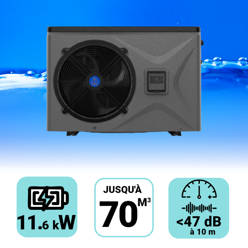 Pompe à chaleur Spark Inverter 11.6 kW pour piscine de 55-70m3