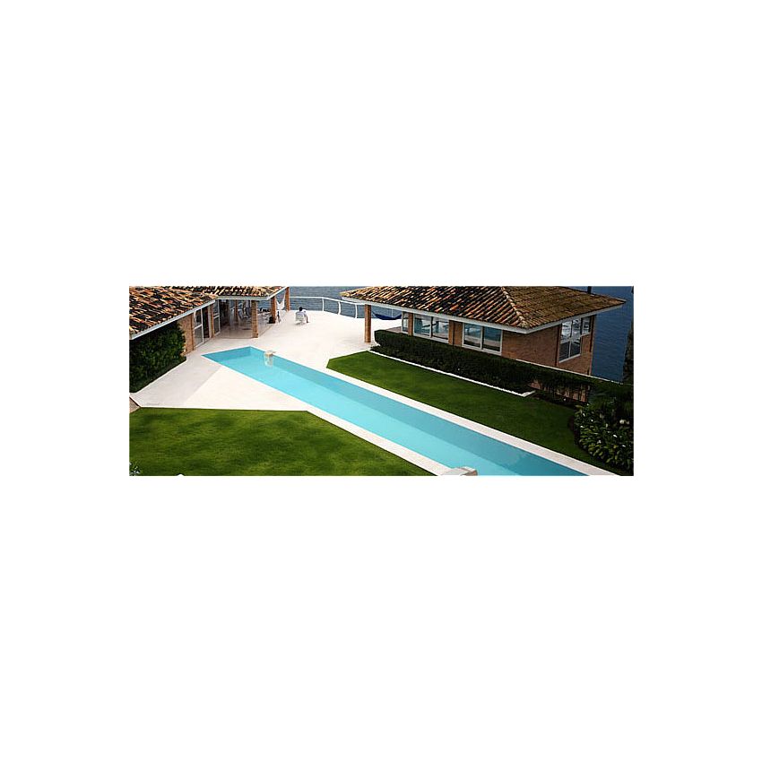 Couloir de nage Piscine Bois UBBINK LINEA 1550x350x155cm Liner Sable