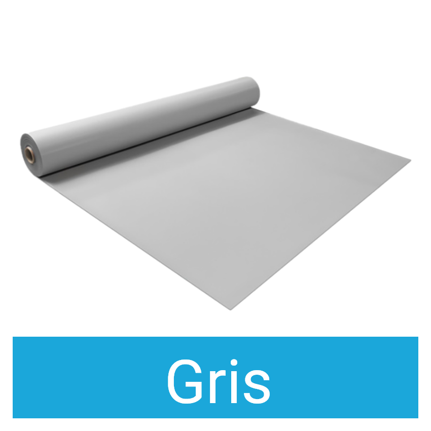 Liner uni 75/100ème pour Kit Piscine Béton Aspect Bois Rectangulaire 750x324x130cm