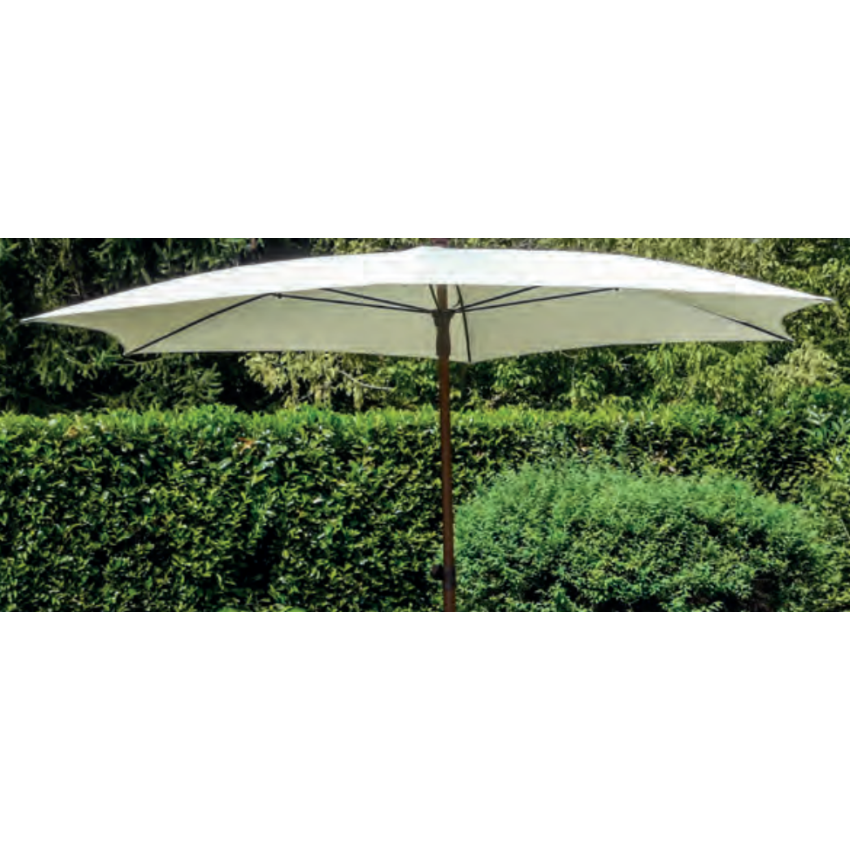 Parasol rond MADERA - 140/6 cm - diam 280 cm 