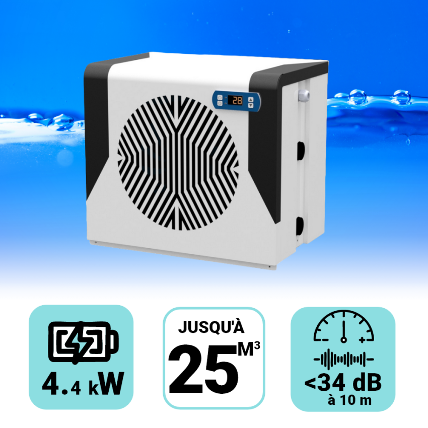 Pompe à chaleur Spark Mini 4.4 kW pour piscine de 15-25m3