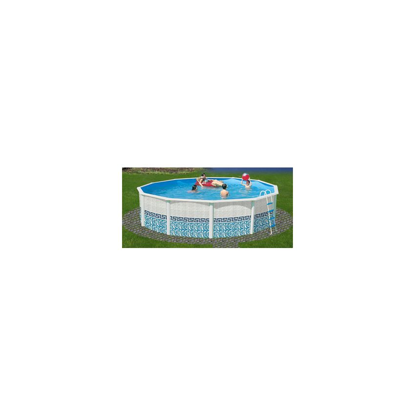 Piscine Ronde MOSAIQUE Acier 460cm x H120cm
