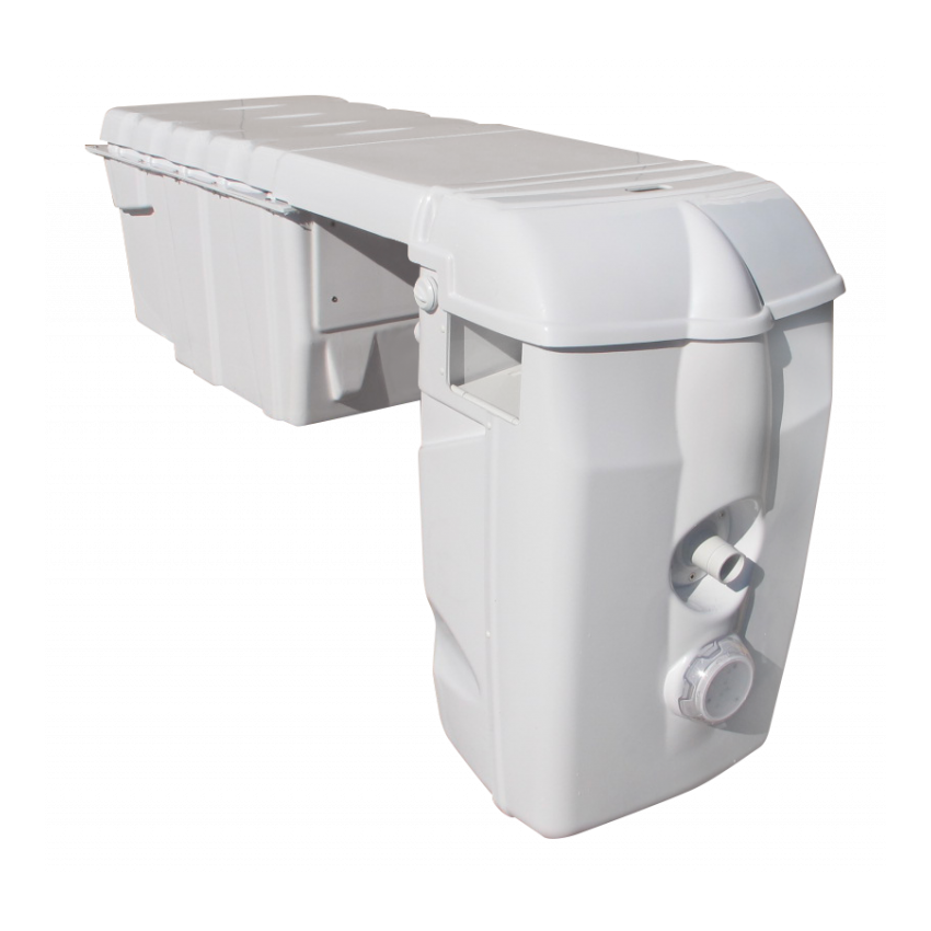 Groupe de filtration MX18 avec électrolyseur,régulateur pH et by-pass pour piscine jusqu'à 80m3