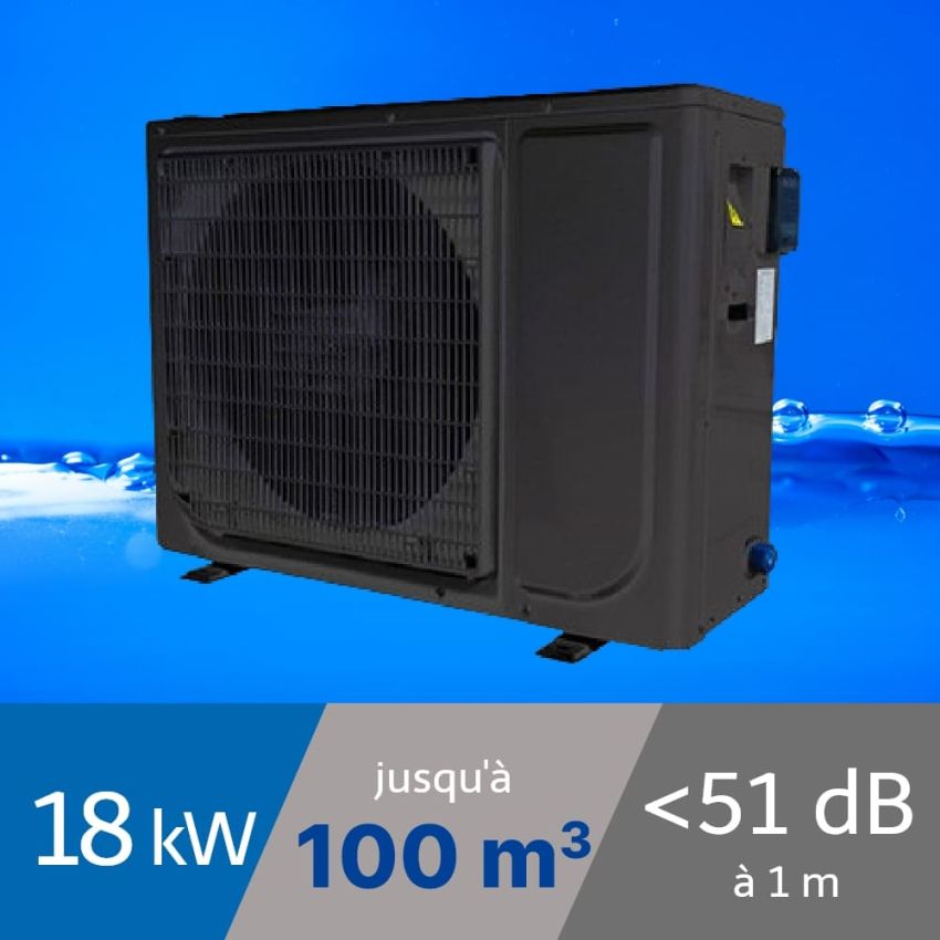 Pompe à chaleur NE 18 kW pour piscine de 100m3