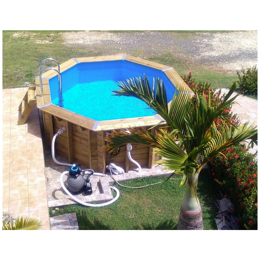 Piscine bois Ronde UBBINK OCEA 580x130cm