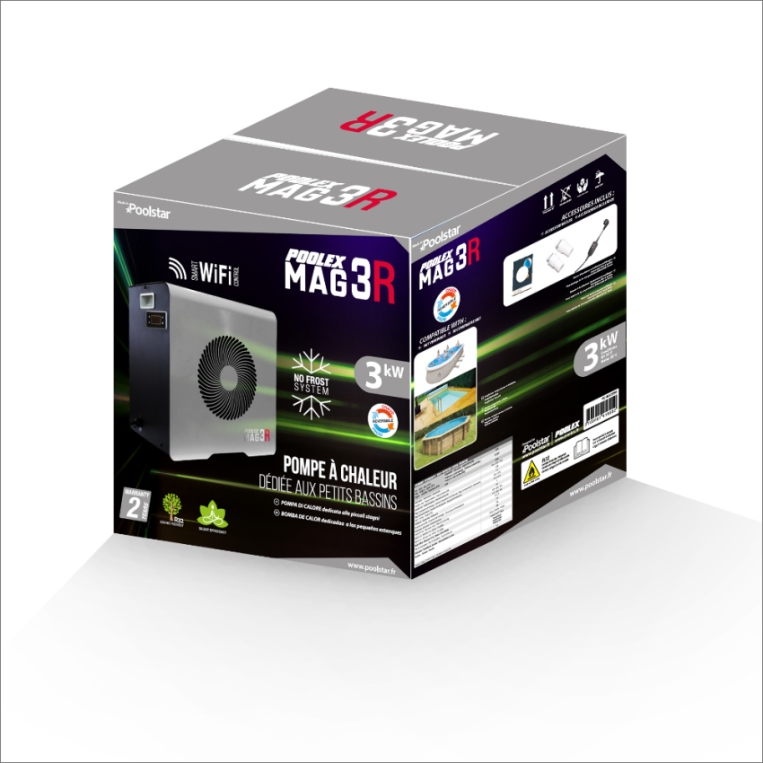 Pompe à chaleur Poolex Mag – Modèle 5 kW (Piscine 20 à 35 m³)