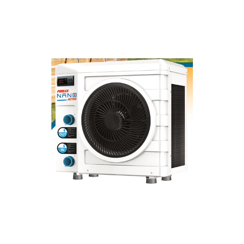 Pompe à chaleur Poolex Nano Action 4 kW pour piscine de 15-28m3