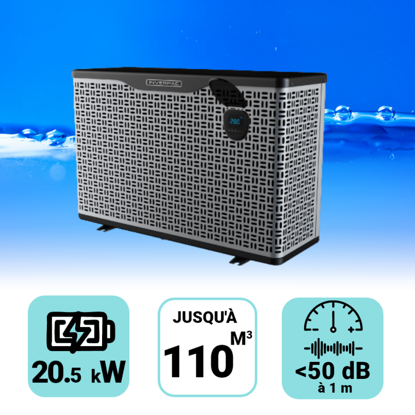 Pompe à chaleur Platinium Boost 20kW pour piscine de 40-110m3