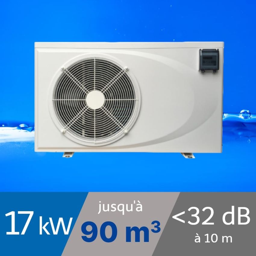 Pompe à chaleur Premium 17 kW Triphasée pour piscine de 60-90m3