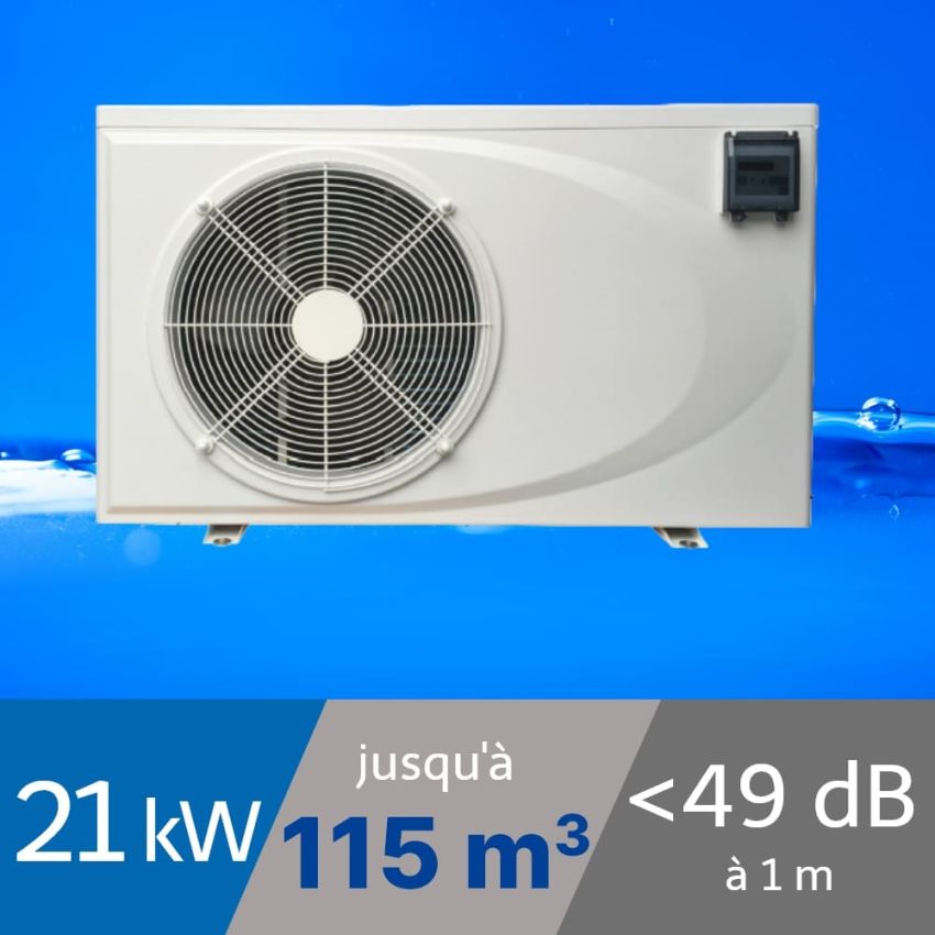 Pompe à chaleur Premium 21 kW Triphasée pour piscine de 70-115m3