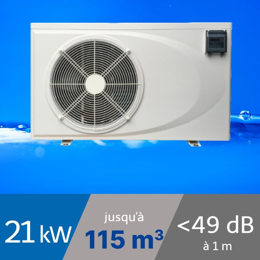 Pompe à chaleur Premium 21 kW pour piscine de 70-115m3