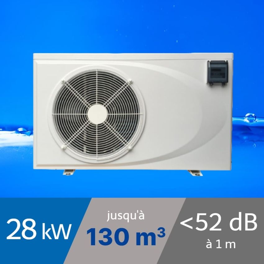 Pompe à chaleur Premium 28 kW Triphasée pour piscine de 90-130m3