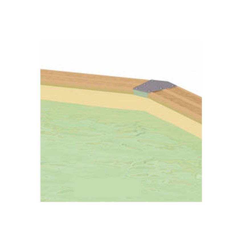 Liner Beige 75/100ème pour piscine Octogonale ⌀430 x 120 cm