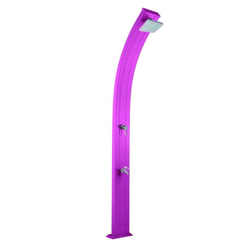 Douche Solaire SPRING Rose 30L + Rince Pieds