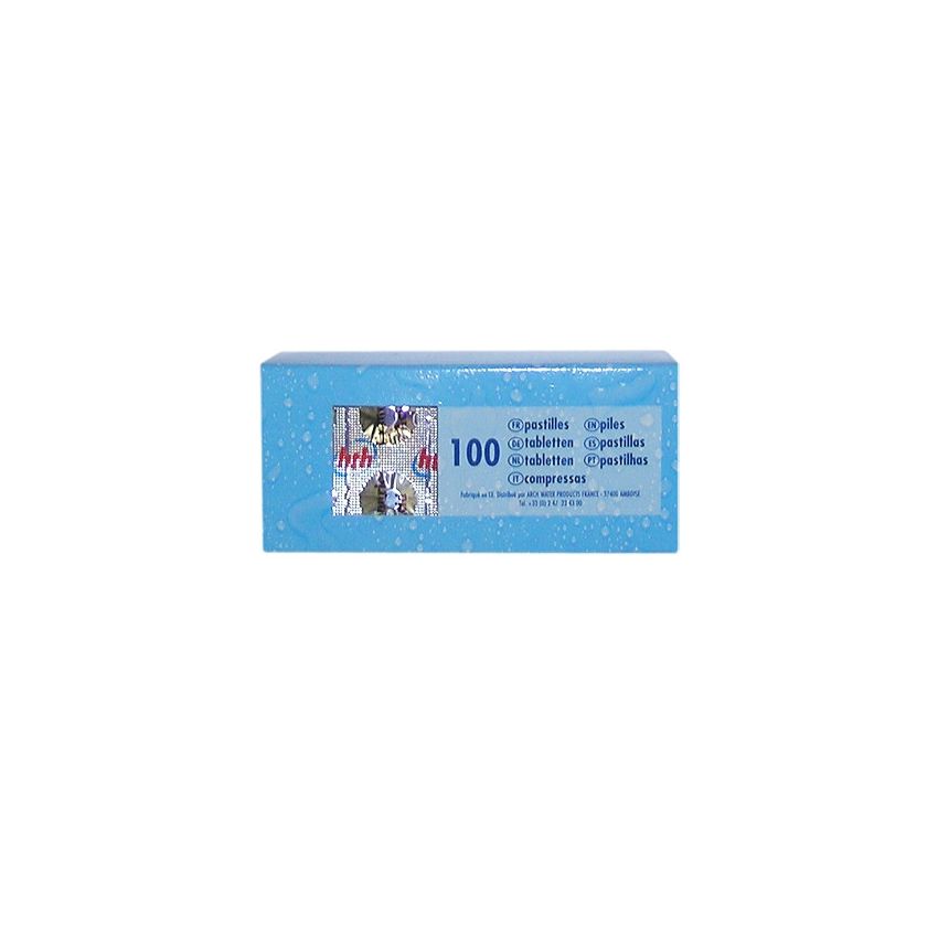 Recharges de pilules acide cyanurique boite de 100 pour piscine
