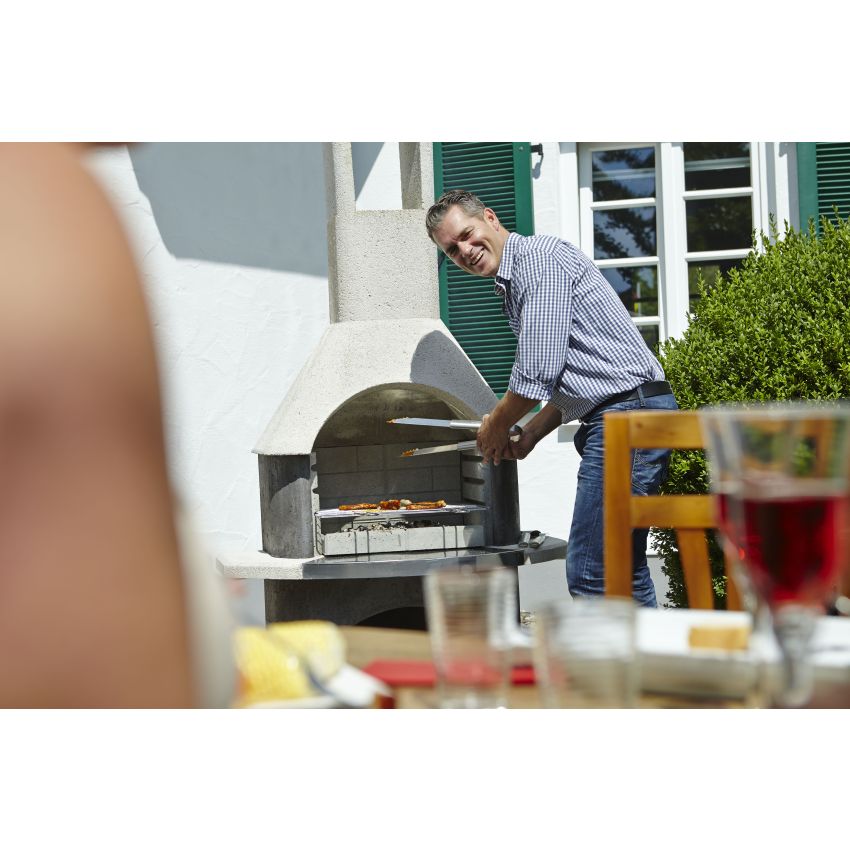 Barbecue STOCKHOLM en Béton Gris 110x65x203cm