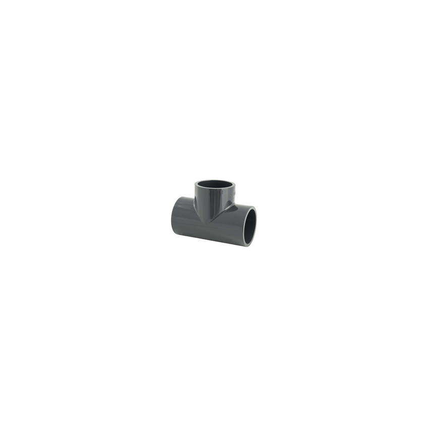 Raccord PVC Té 90° 225 mm PN 10 femelle à coller
