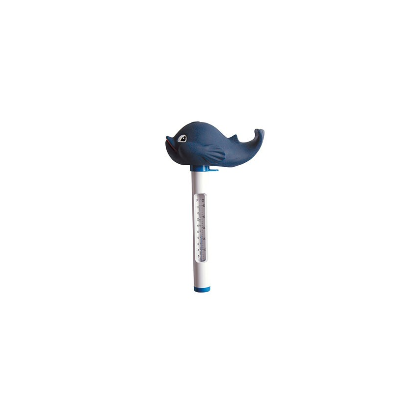 Thermomètre flottant Baleine 22cm pour piscine 