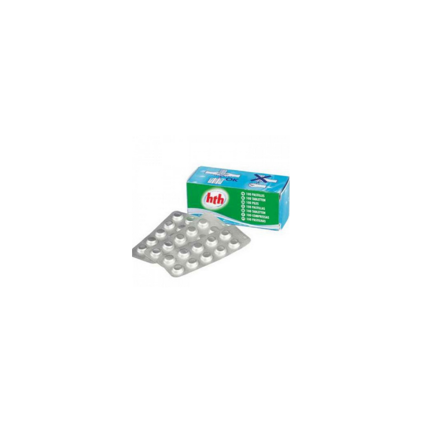 Boite de recharges 100 pilules pour trousse d’analyse alcalinité de l’eau pour piscine