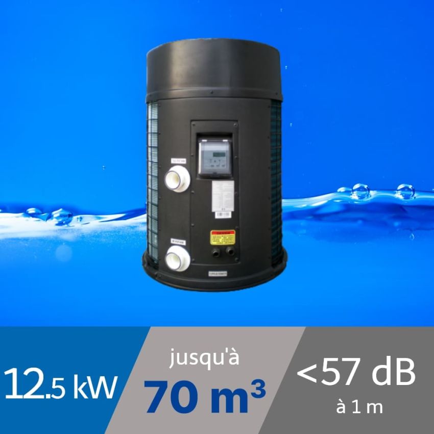 Pompe à chaleur Tonga 12.5 kW pour piscine de 40-70m3