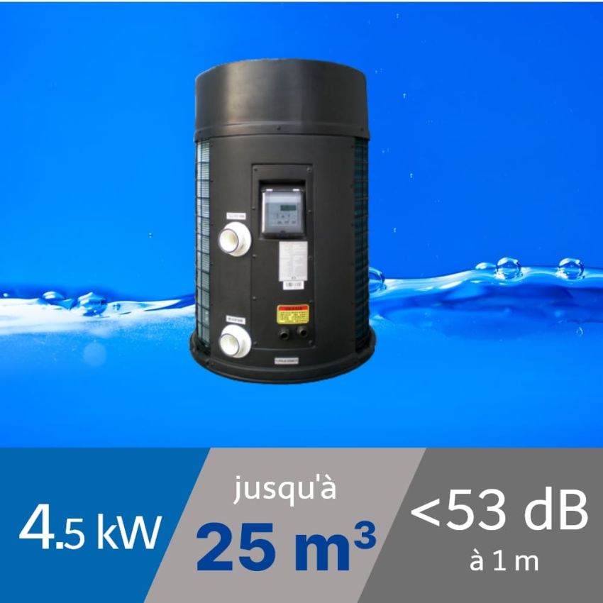 Pompe à chaleur Tonga 4.5 kW pour piscine de 20-25m3
