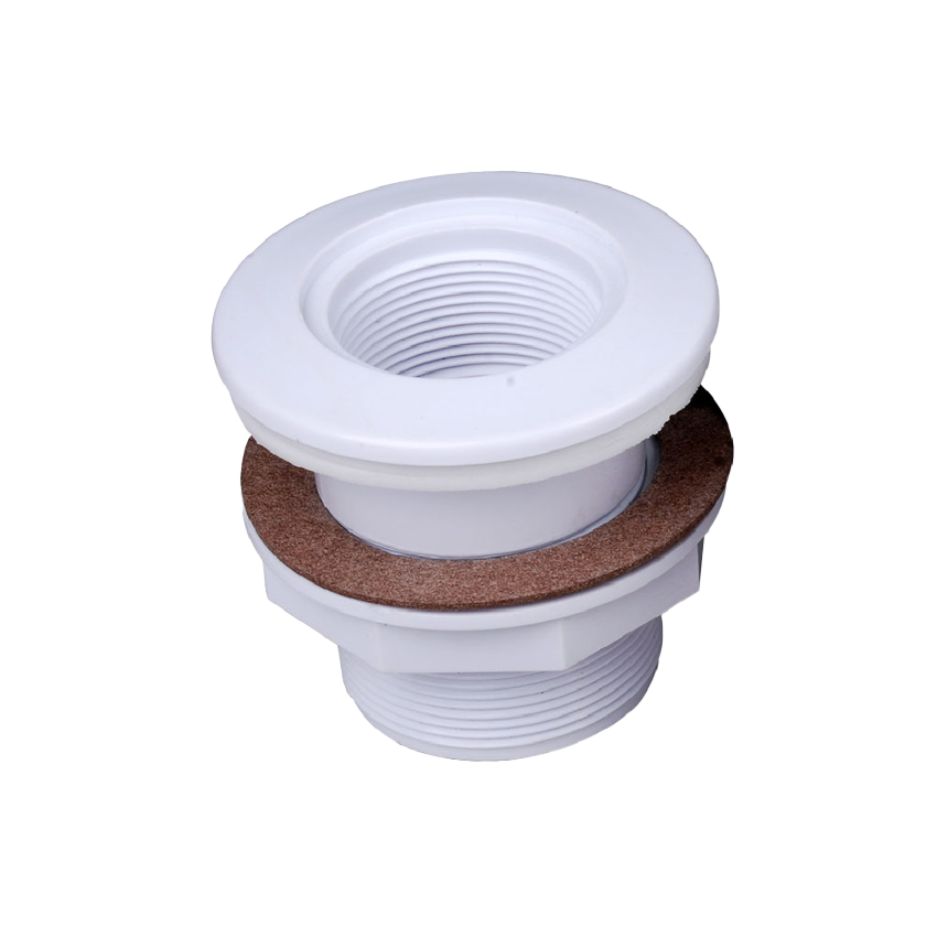 Traversée de paroi piscine bois