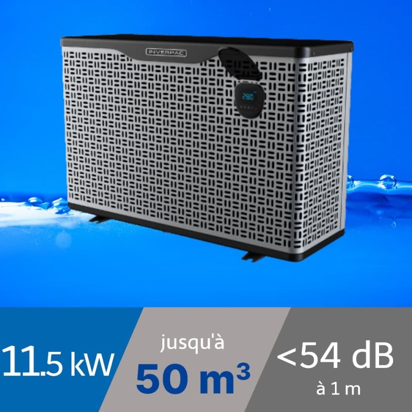 Pompe à chaleur piscine Platinium Boost 11.5 kW pour piscine de 20-50m3