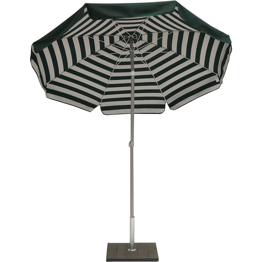 Parasol VENEZIA Coton 200/8 cm Vert et Blanc