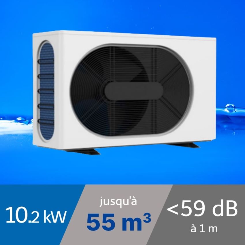 Pompe à chaleur Wega 10 kW pour piscine de 55m3