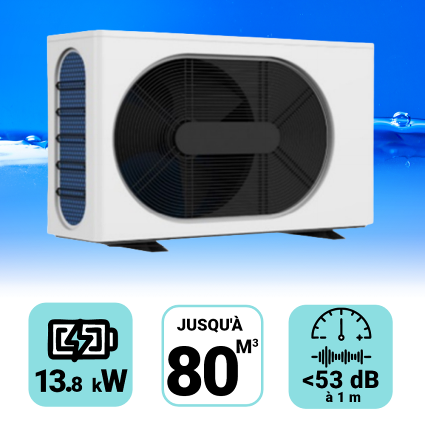 Pompe à chaleur Wega 14 kW pour piscine de 60-80m3