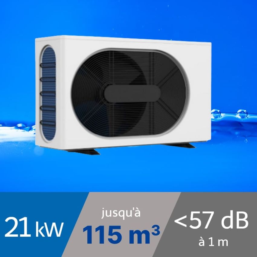 Pompe à chaleur Wega 21 kW Triphasée pour piscine de 90-115m3