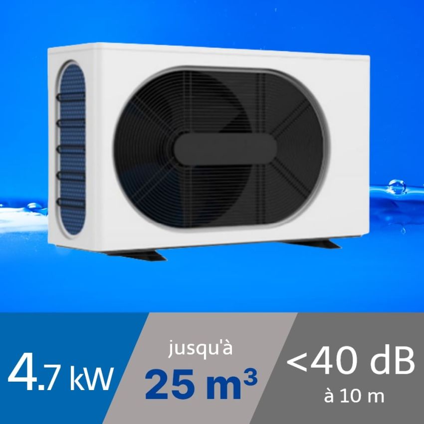 Pompe à chaleur Wega 5 kW pour piscine de 25m3