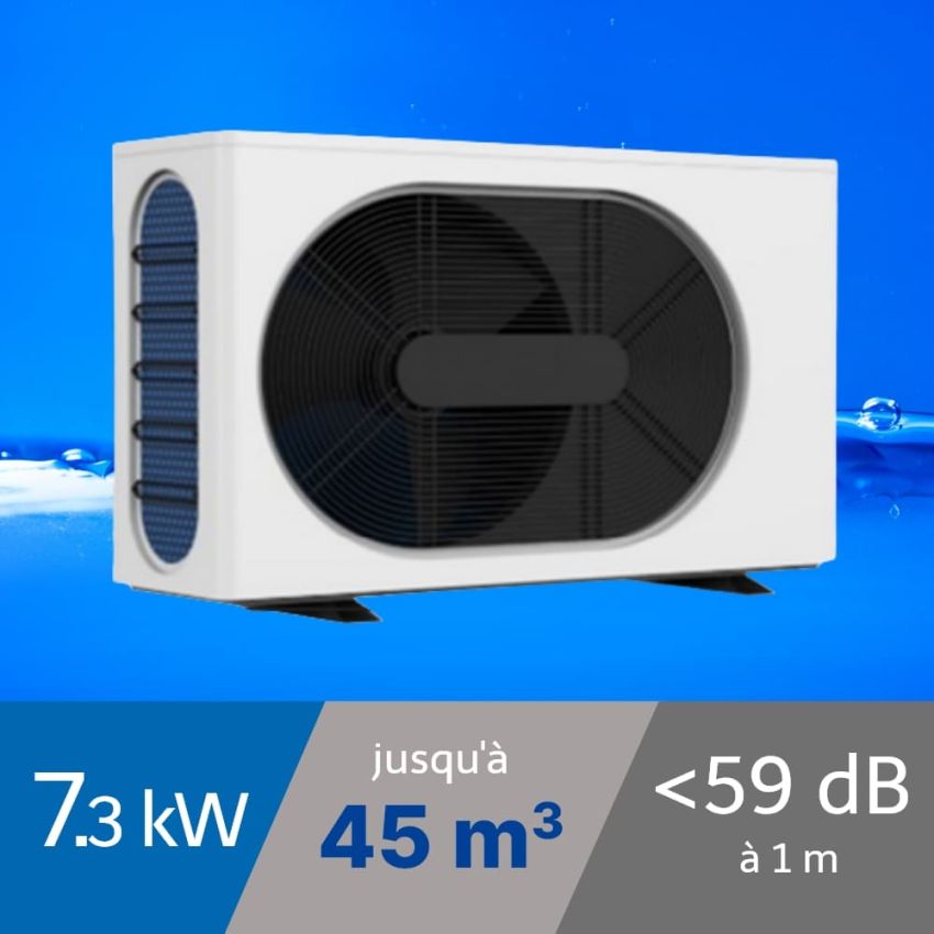 Pompe à chaleur Wega 8 kW pour piscine de 45m3
