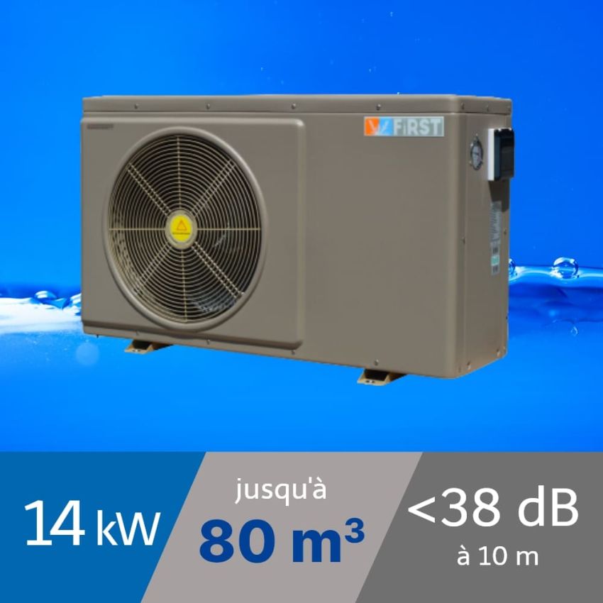 Pompe à chaleur W-First 14 kW pour piscine de 60-80m3