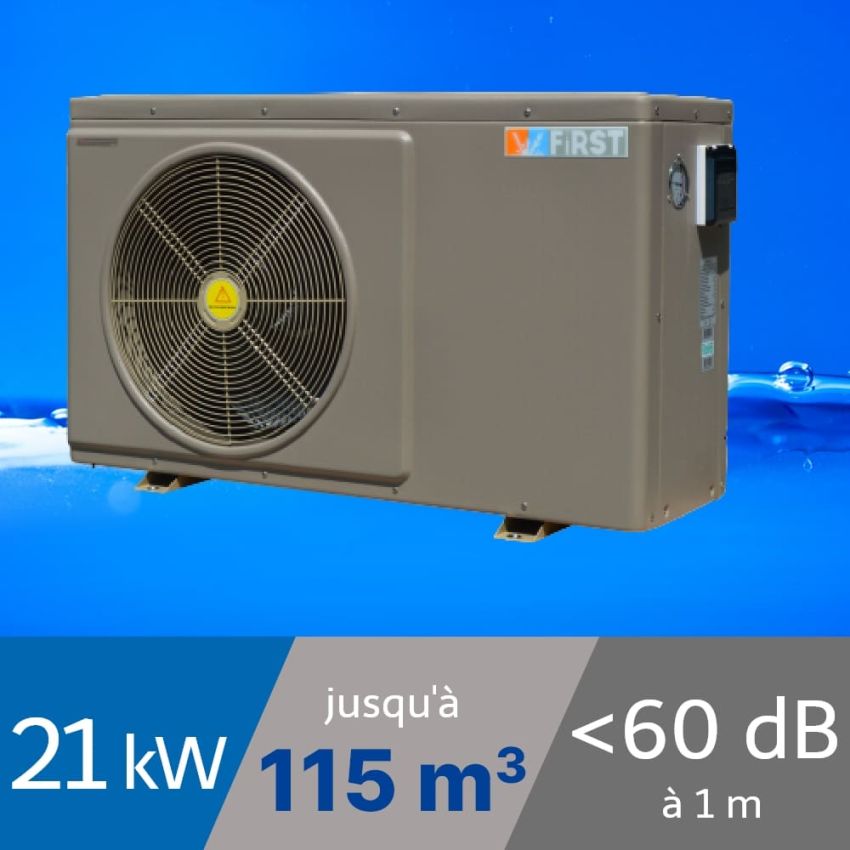 Pompe à chaleur W-First 21 kW pour piscine de 90-115m3