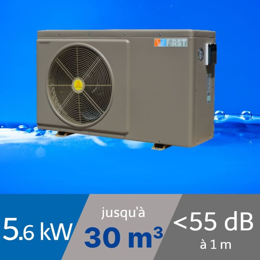 Pompe à chaleur W-First 5.6 kW pour piscine de 20-30m3
