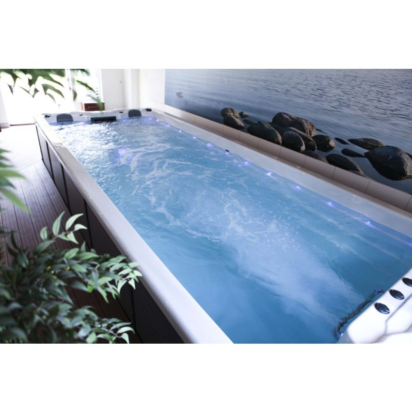 Spa de nage Acrylique Rectangulaire SPARK 3 Places 591x235x129cm