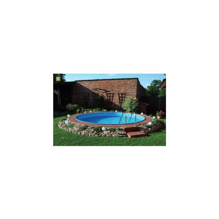 Piscine LOCA D 4.50 x H1.50 Enterrée Acier Ronde 