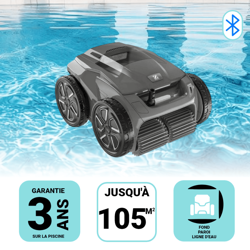 Robot piscine Fond Parois Ligne d'eau Zodiac ALPHA iQ OA 6600 Connecté