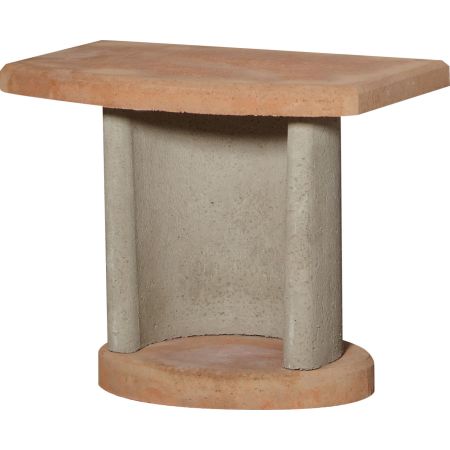 Table d'appoint Gris Terracotta 70x40x55cm